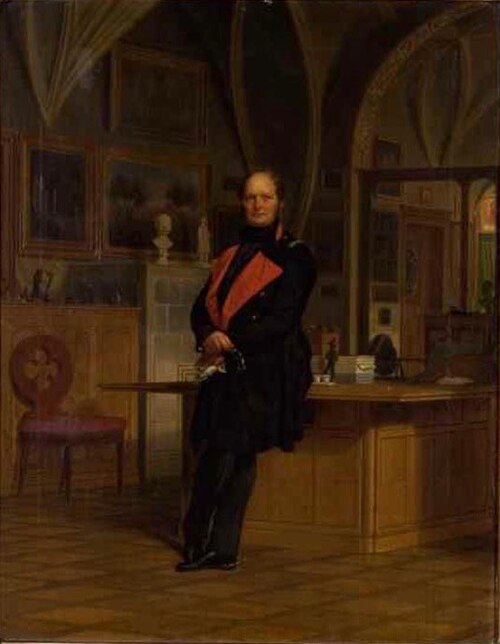 Friderik Viljem IV. v svoji delovni sobi, 1846, Franz Krüger