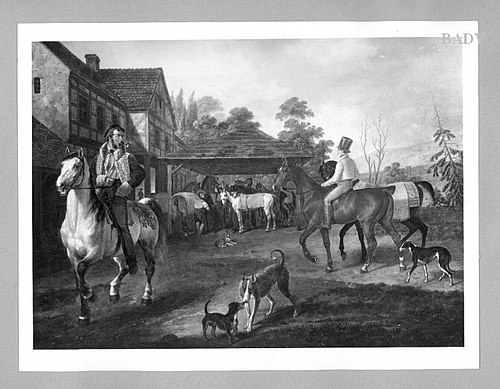 horsemen at the smithy, 1822, Franz Krüger