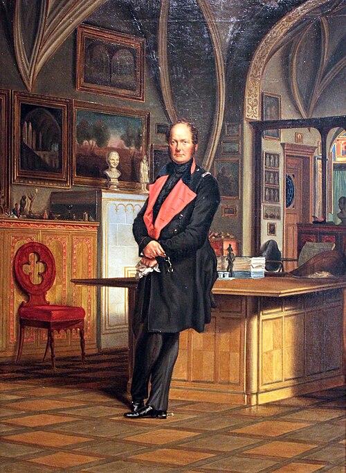 Frédéric-Guillaume IV dans son étude, 1846, Franz Krüger