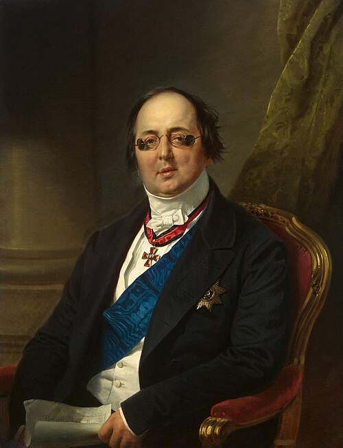 Portrait of Count Alexander Kushelev-Bezborodko, 1850, Franz Krüger