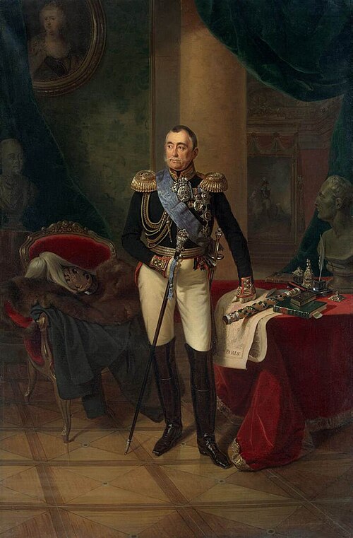Portrait of Prince Pyotr Volkonsky, 1850, Franz Krüger