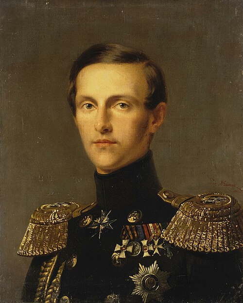 Portrait of Grand Duke Konstantin Nikolayevich, 1850, Franz Krüger