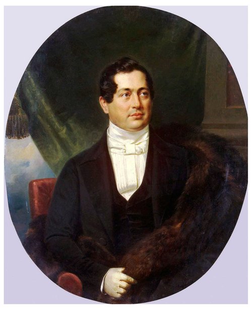 Portrait of Dmitry Volkonsky, 1850, Franz Krüger