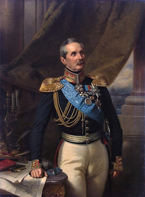 Portrait of Pyotr Kleinmichel, 1851, Franz Krüger