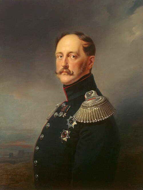 Portrait of Emperor Nicholas I, 1852, Franz Krüger