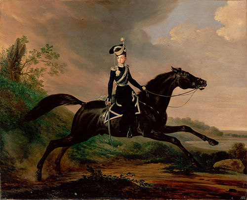 Equestrian Portrait of Grand Prince Alexander Nikolayevich, 1832, Franz Krüger