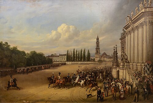 Parade in Potsdam in 1817, 1848, Franz Krüger