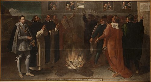 Disputa de Santo Domingo con los Albigenses, 1610, Bartolomé de Cárdenas