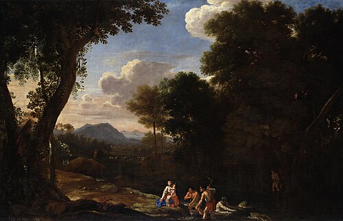 An Italian Landscape with Staffage from the Latona Story, 1629, Jan Frans van Bloemen