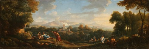 Краявід з фігурамі, , Jan Frans van Bloemen