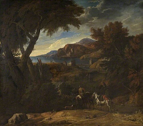 Landscape with Pack Mules, , Jan Frans van Bloemen