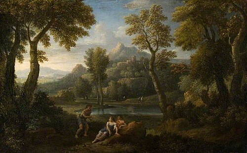 Landscape with a River, , Jan Frans van Bloemen