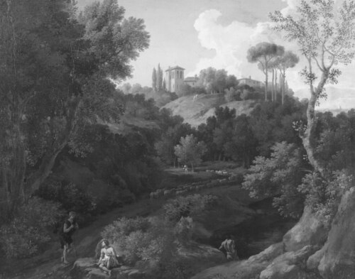 Landscape with a Monastery, , Jan Frans van Bloemen