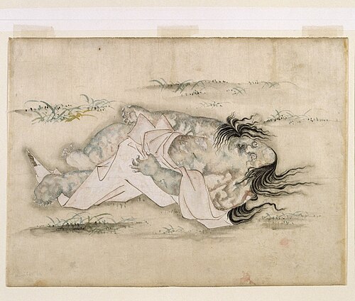 Third contemplation : Blood-smeared, 1680, Kinugasa Morishige