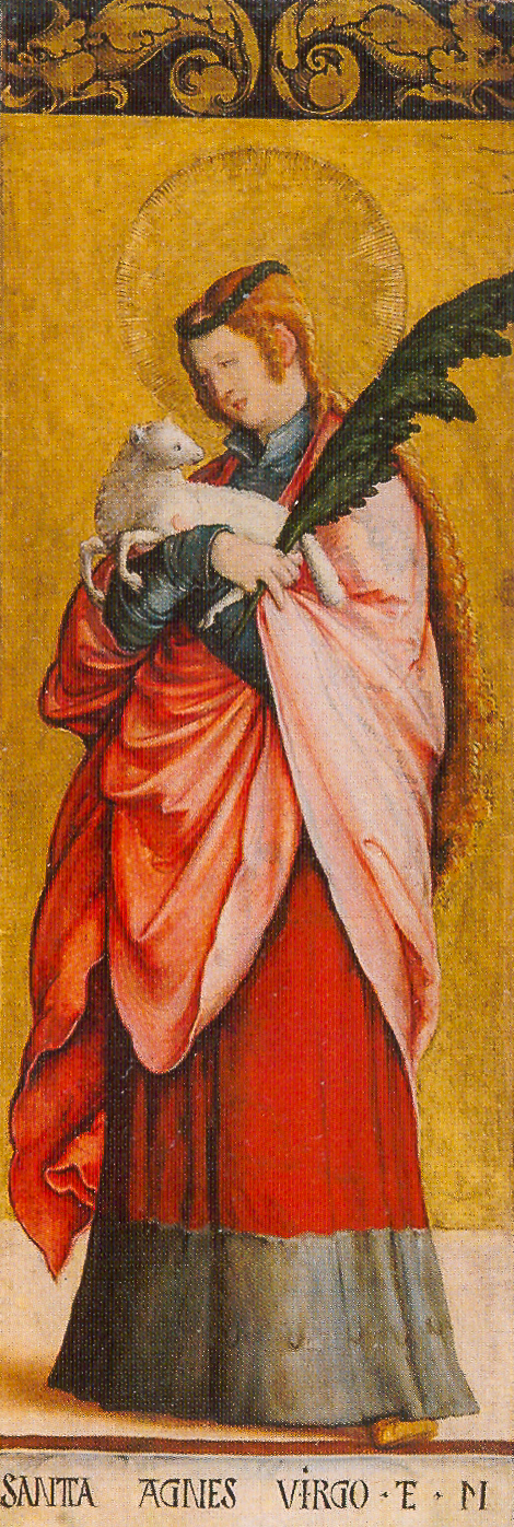 Die heilige Agnes von Rom, 1534, Maître de Meßkirch