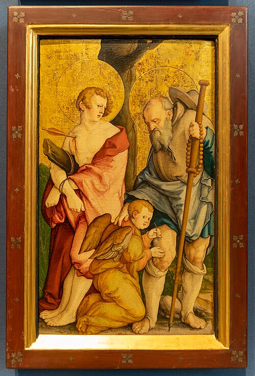The Saints Sebastian and Roch, 1530, Maître de Meßkirch
