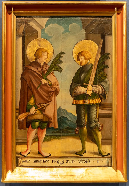 The Saints Sebastian and Vitalis, 1537, Maître de Meßkirch