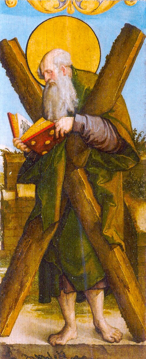 Der Apostel Andreas, 1537, Maître de Meßkirch