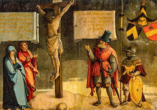 Votivtafel des Johann von Ehingen-Neuneck, 1560, Maître de Meßkirch
