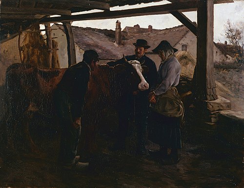 La Vache malade, 1889, Edmond Picard