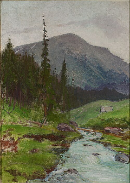 Mountain landscape, 1907, Władysław Ślewiński