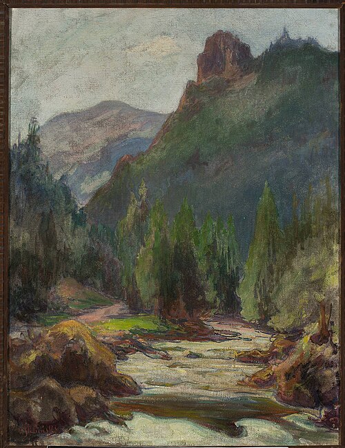 Mountain landscape, 1903, Władysław Ślewiński