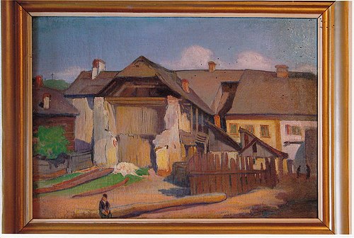 Wall fragment and a boy, 1909, Władysław Ślewiński