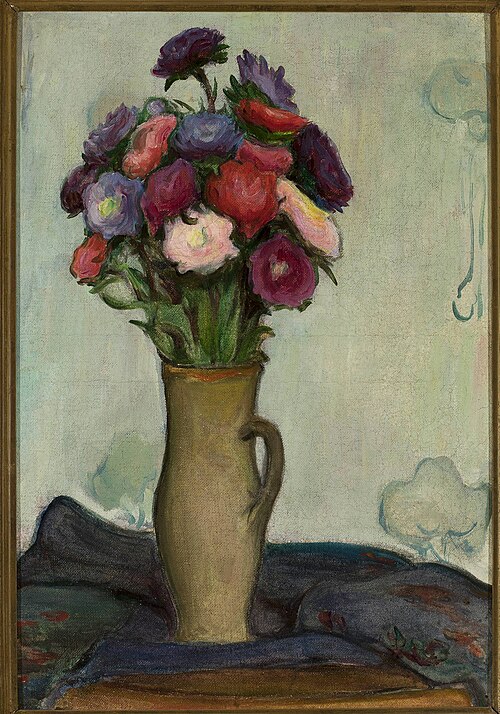 Flowers in a vase /Asters/, 1906, Władysław Ślewiński