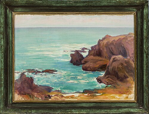 Sea with white waves, 1911, Władysław Ślewiński
