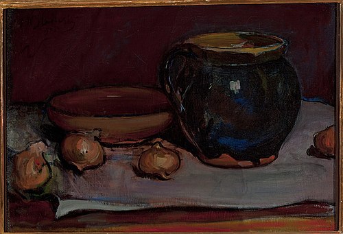 Still life with onions, 1905, Władysław Ślewiński