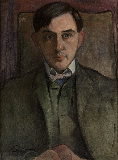 Portrait of Stanisław Ignacy Witkiewicz, 1911, Władysław Ślewiński