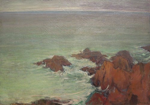 Sea in Brittany, 1905, Władysław Ślewiński