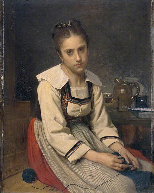 Meditation, 1870, Léon Perrault