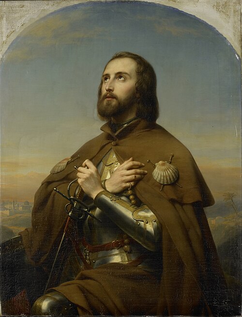 Eberhard (1445-96), Duc de Wurtemberg en pèlerin en Terre Sainte, 1846, Nicaise de Keyser