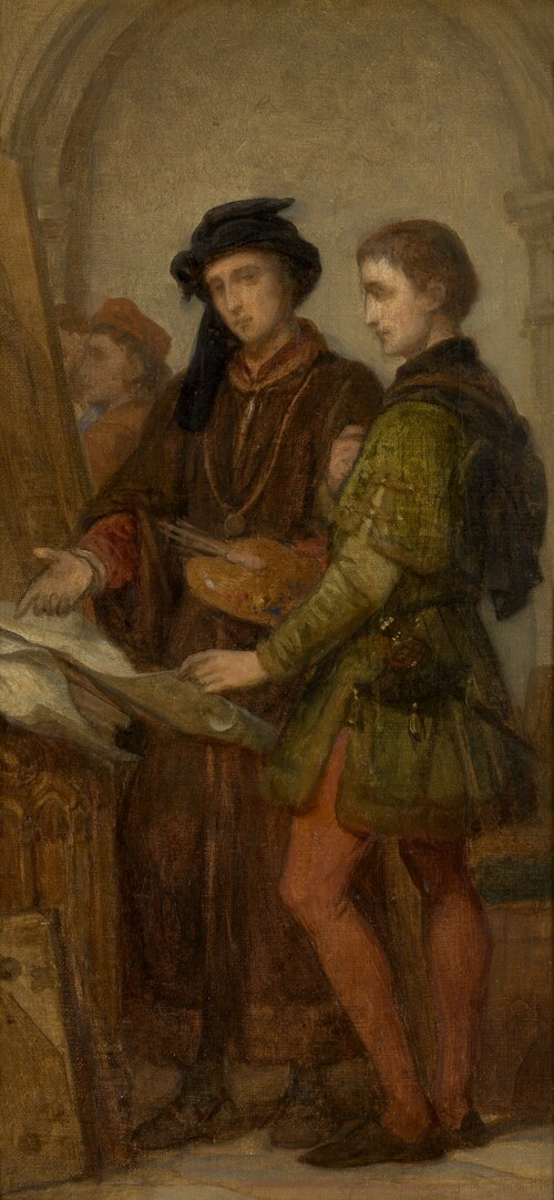 The Painters Jan van Eyck and Rogier van der Weyden, 1866, Nicaise de Keyser