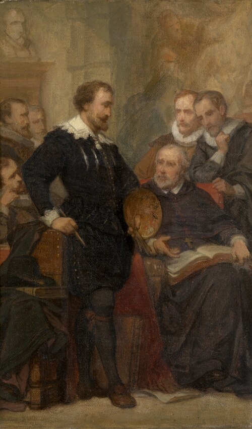 Peter Paul Rubens in his Studio, , Nicaise de Keyser