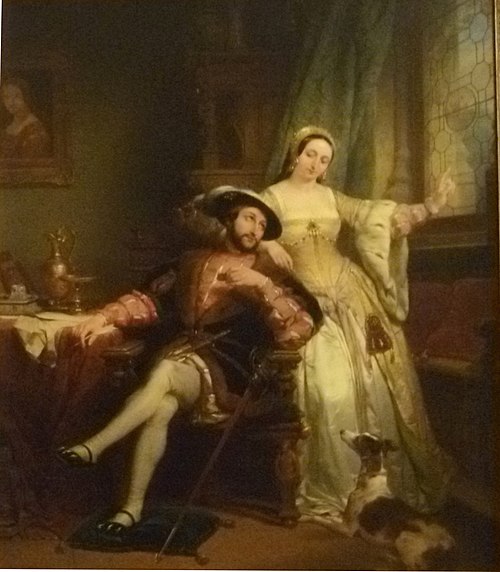 King Francis I of France and his sister Margaret of Navarre, 1844, Nicaise de Keyser
