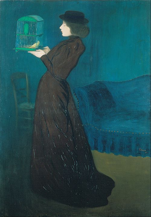 Woman with a Birdcage, 1892, József Rippl-Rónai