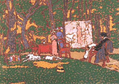 I am Painting Lazarine and Anella in the Park, Hepi and the Others are Hot, 1910, József Rippl-Rónai