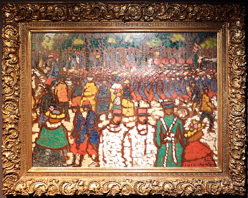 Soldats français en marche, 1914, József Rippl-Rónai
