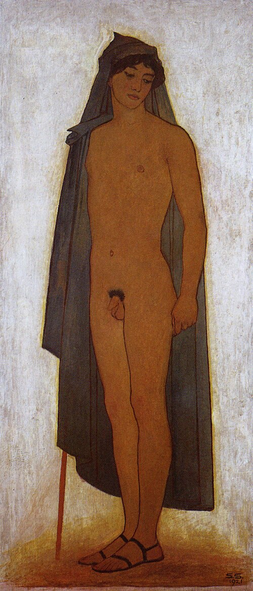 Standing young man, 1921, Sascha Schneider