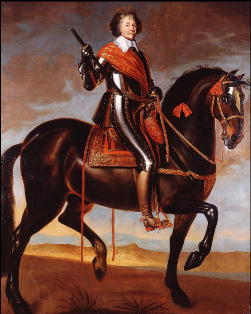 Equestrian portrait of  Frederik Hendrik van Oranje-Nassau (1584-1647), 1647, Anselm van Hulle