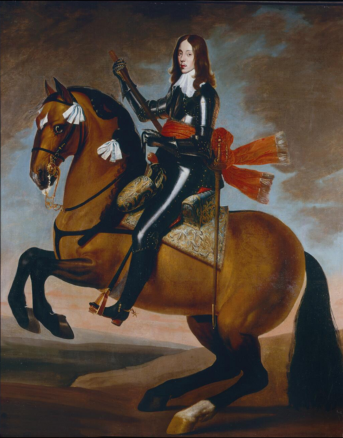 Equestrian portrait of Willem II van Oranje-Nassau (1626-1650), 1647, Anselm van Hulle