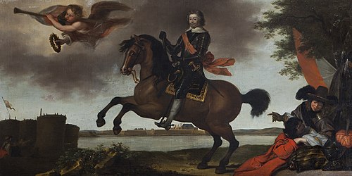 Ruiterportret van Frederik Hendrik (1584-1647), prins van Oranje, 1637, Anselm van Hulle