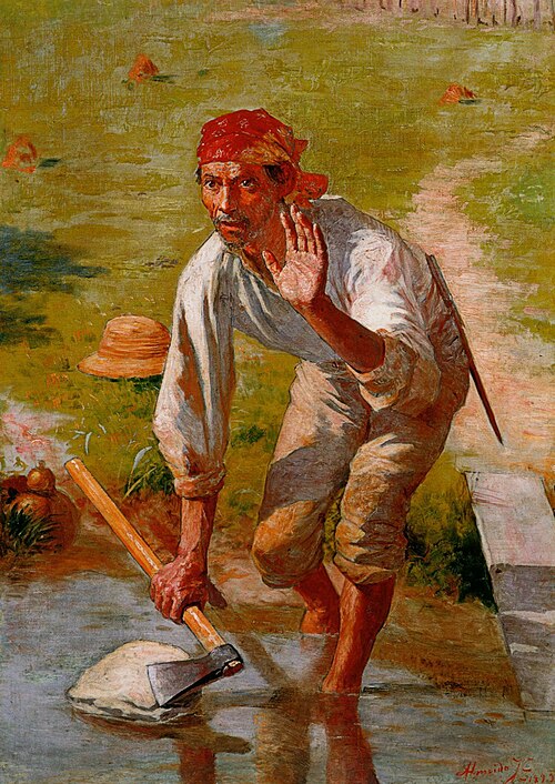 Interrupted Grinding (Study), 1893, José Ferraz de Almeida Júnior