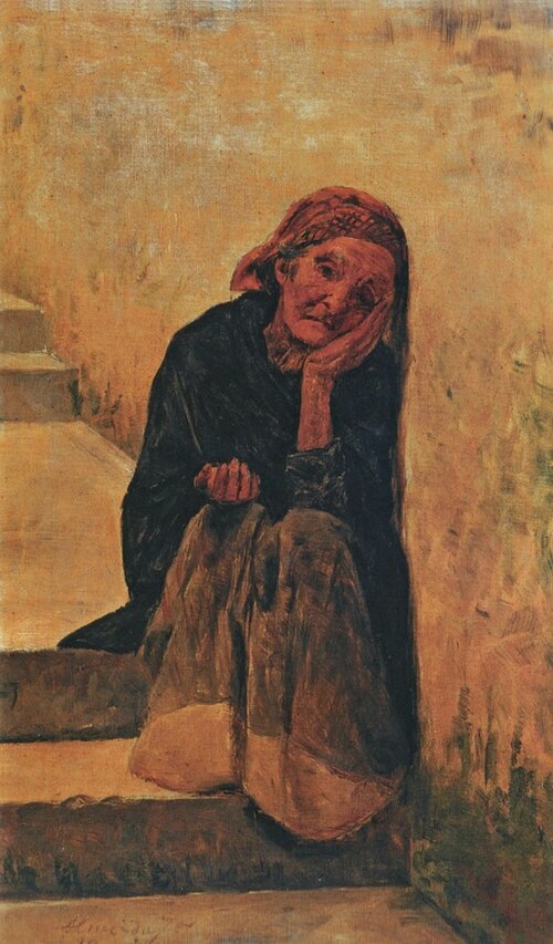 Study for "The beggar", 1899, José Ferraz de Almeida Júnior