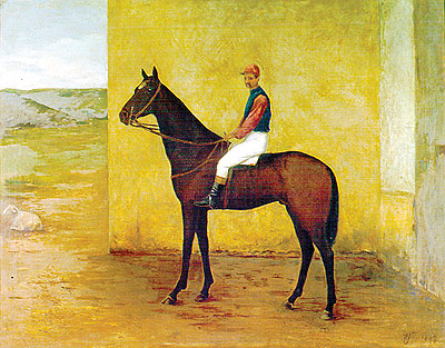 Jockey and horse, 1895, José Ferraz de Almeida Júnior