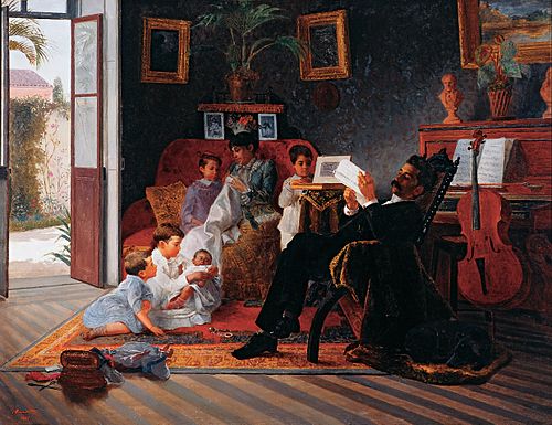 Scène de la famille d'Adolfo Augusto Pinto, 1891, José Ferraz de Almeida Júnior