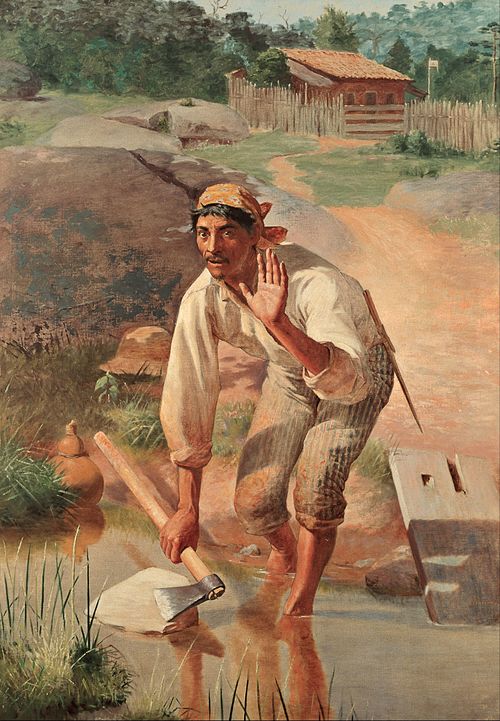 Aiguisage interrompu, 1894, José Ferraz de Almeida Júnior