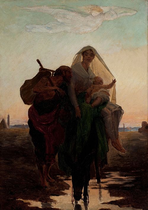 Study for "Flight of the Holy Family to Egypt", 1881, José Ferraz de Almeida Júnior